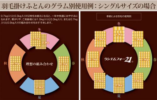 ホルミシス羽毛掛ふとん