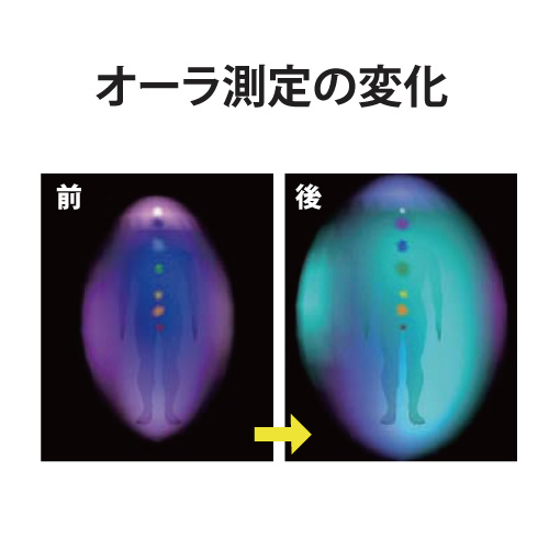 フラワーシャーベットオーラ測定の変化